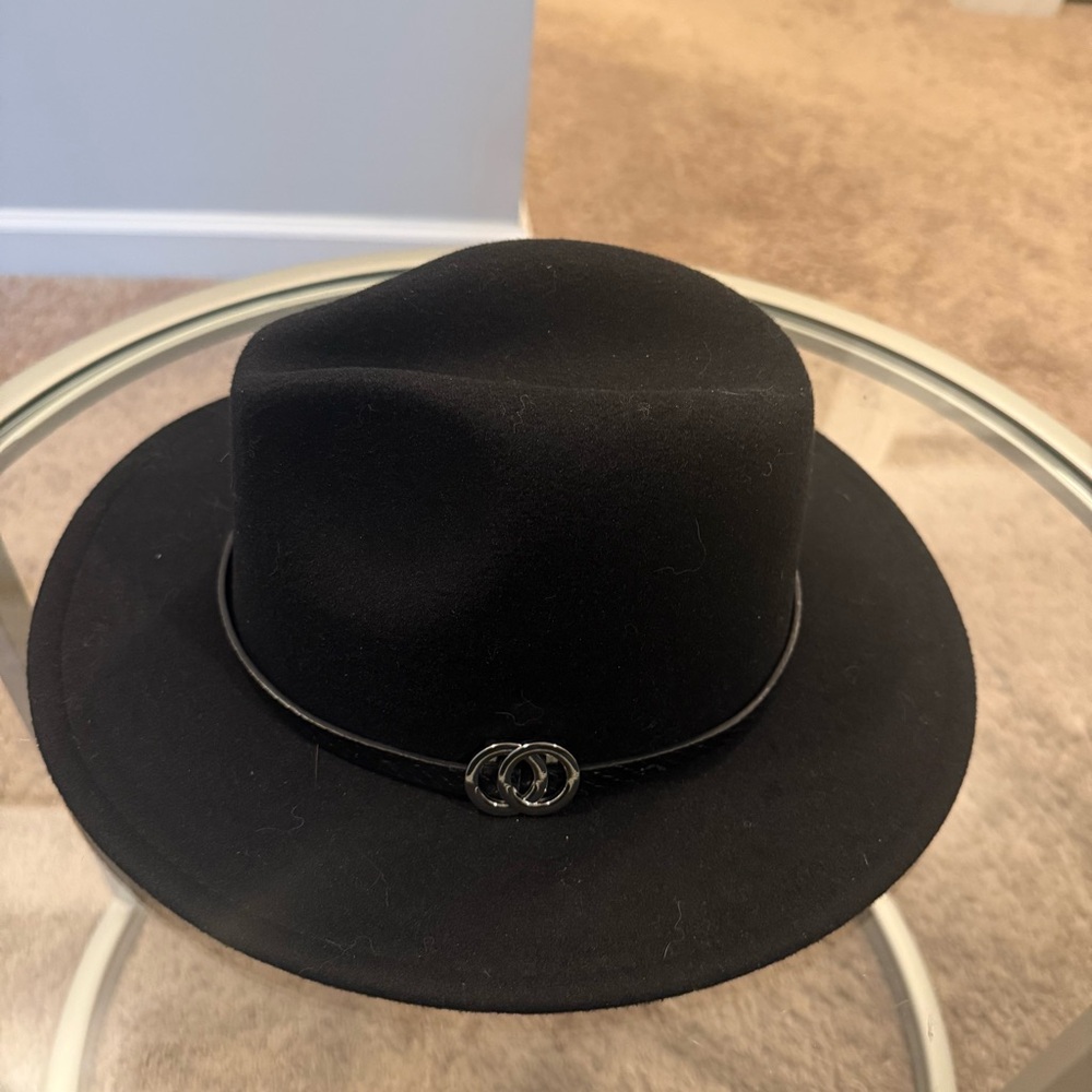 INC International Concepts Black Wool Fedora